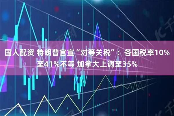 国人配资 特朗普官宣“对等关税”：各国税率10%至41%不等 加拿大上调至35%