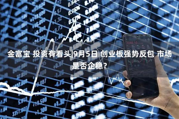 金富宝 投资有看头|9月5日 创业板强势反包 市场是否企稳？